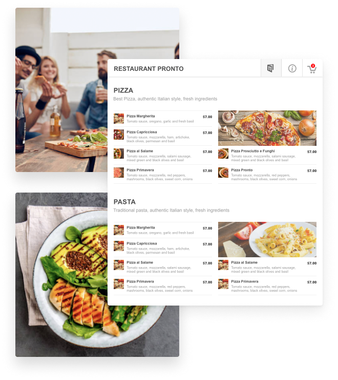 Menu interactif resto solution